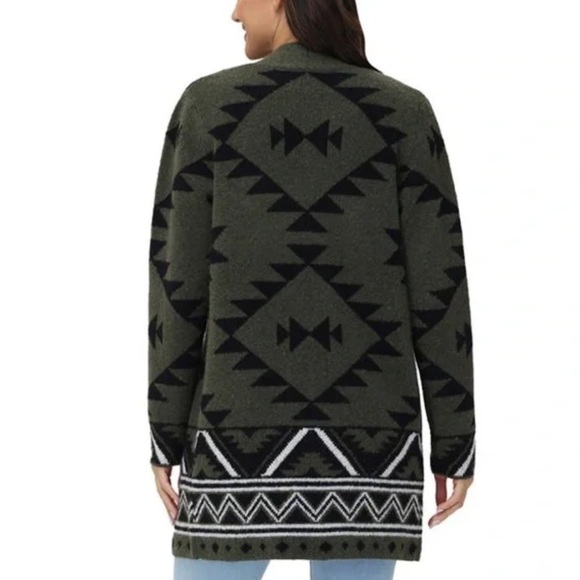 Frye “The Cozy Cardigan” Native American Design Open Cardigan Small EUC! - Picture 4 of 12